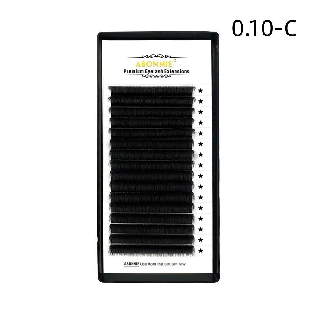 Pair of dense 16-row false eyelashes made from mink hair, showing a matte finish.