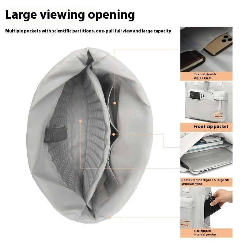 Shockproof waterproof inner liner laptop bag in multiple colours with medium and large size options
