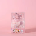 Princess-style cat wedding crown headdress with veil in beige and pink colour options