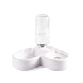 White pet water fountain with filtration system measuring 22x26x16cm