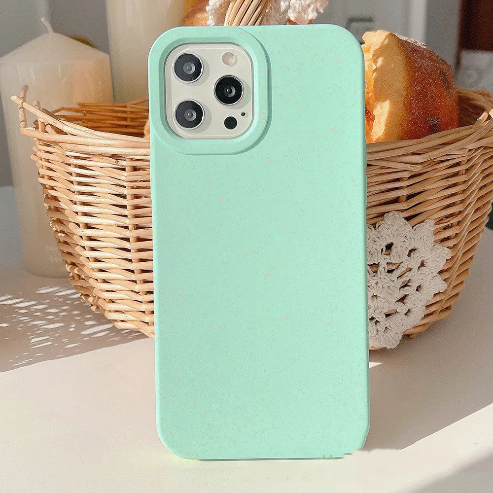 Wheat straw fibre iPhone case in seven colour options for iPhone 11 to 14 Pro Max models