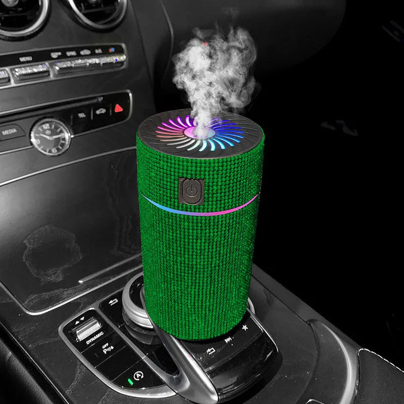 Car mounted air purification humidifier in various colours with USB power connection