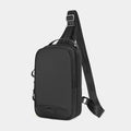 Casual black TPU camouflage chest bag with landscape pattern and single shoulder strap