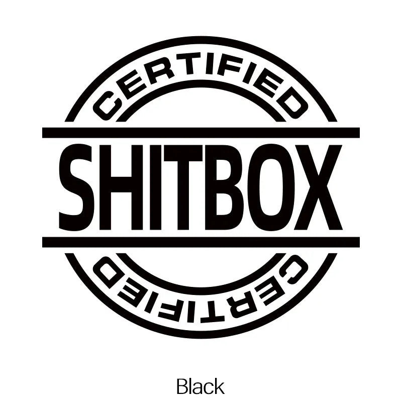 13x12cm vinyl car sticker in various colour options including glitter and metallic finishes