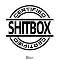 13x12cm vinyl car sticker in various colour options including glitter and metallic finishes