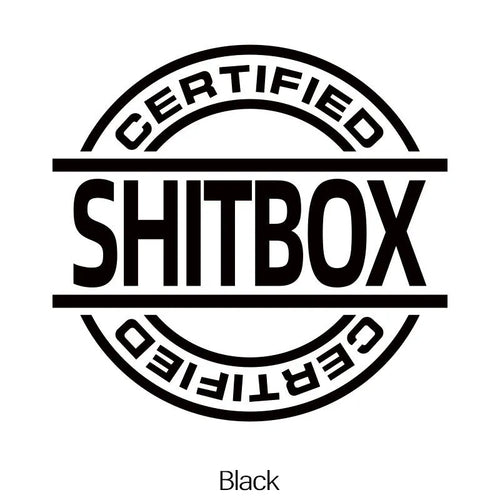 13x12cm vinyl car sticker in various colour options including glitter and metallic finishes