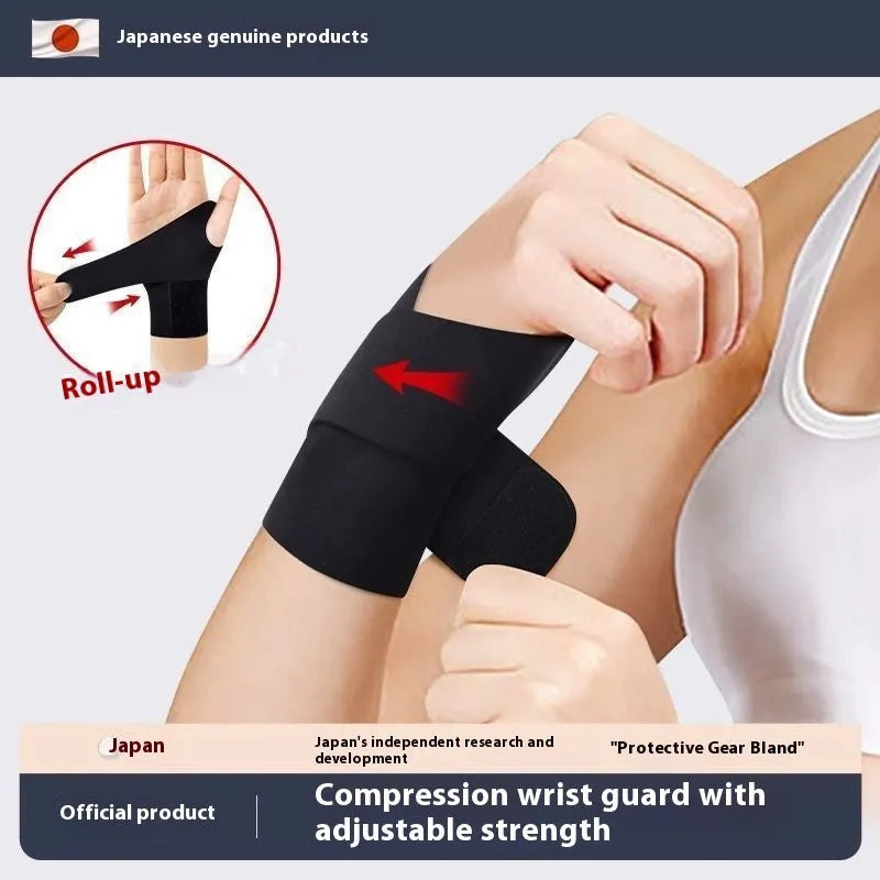Adjustable athletic wristguard for sports wrist support in black and skin colour options