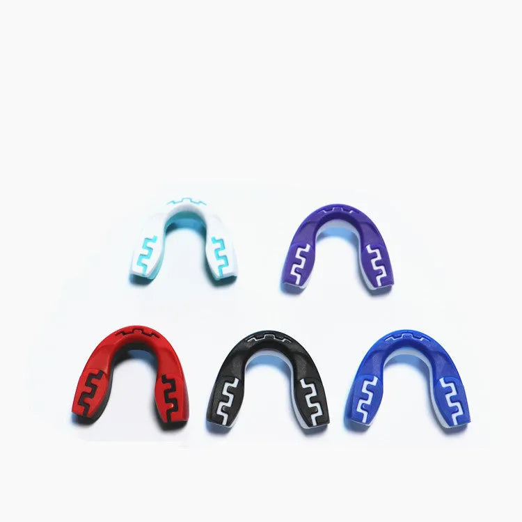 Adult boxing mouthguard with printed teeth design for Sanda and Taekwondo