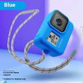 GoPro Hero8 Black protective sleeve and carrying strap accessory kit in blue colour