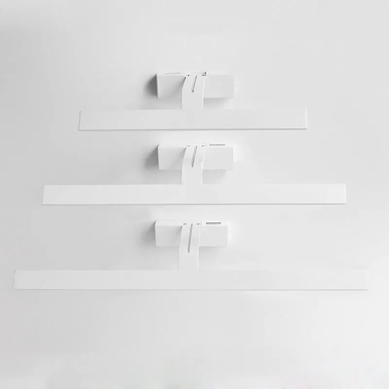 White LED bathroom mirror headlight with lighted frame, 520mm long.