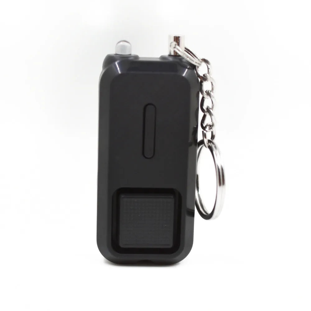 Personal safety alarm device measuring 65mm by 30mm in various colour options