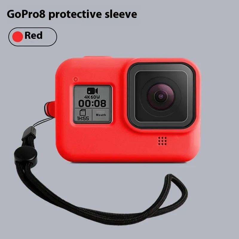 GoPro Hero8 Black protective sleeve and carrying strap accessory kit in blue colour