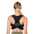 Black anti-humpback posture correction belt for running and fitness activities
