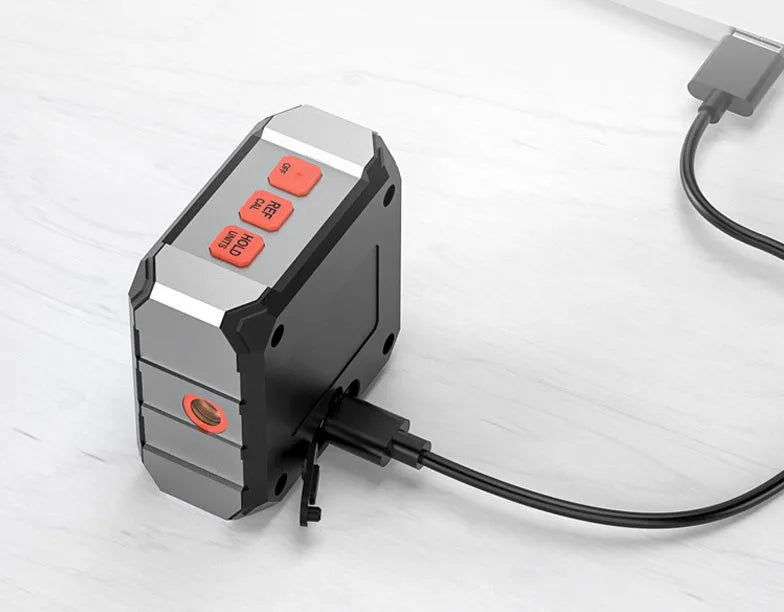 Digital laser infrared tape measure with alloy casing and magnetic back for engineering installation