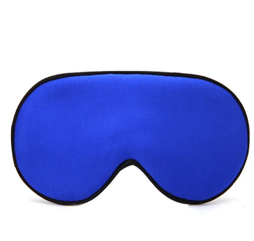 Double-sided mulberry silk sleep mask showing embroidered print in a selection of its 22 colour options.