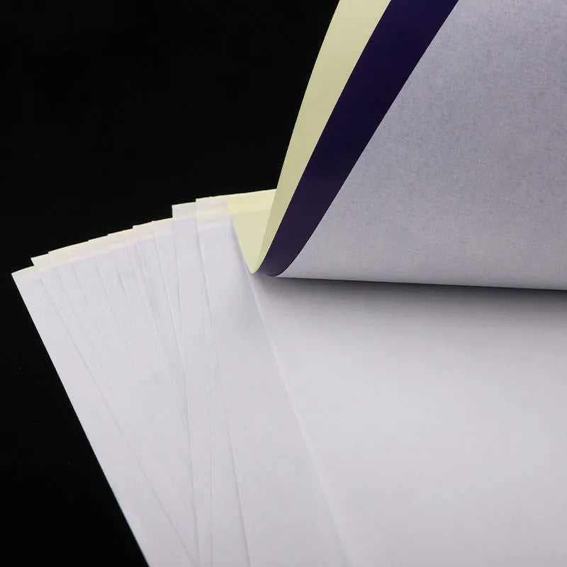 A4 tattoo transfer paper pack with transfer paste gel for quadruple copy hand drawing and machine conversion tattooing