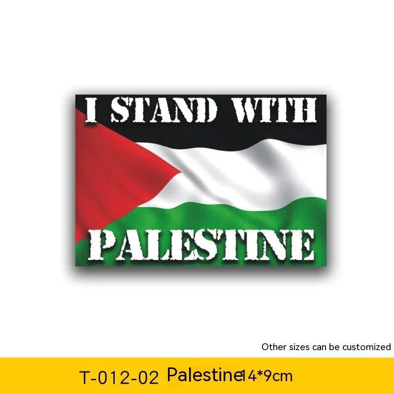 Palestinian flag car decal sticker with three colour design options