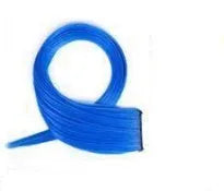Gradient coloured long curly hair wig patch extension approximately 60cm in length