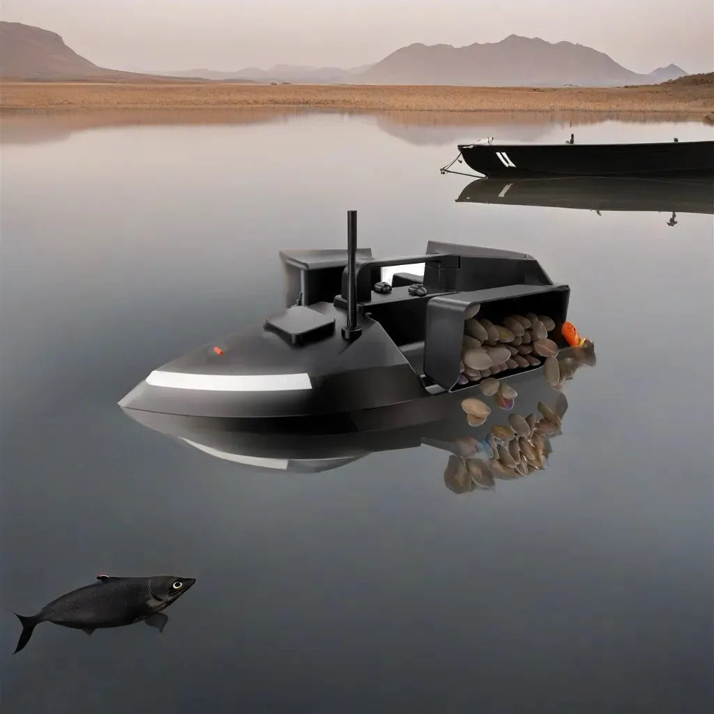 GPS remote control fishing boat with Beidou positioning system and LED lights