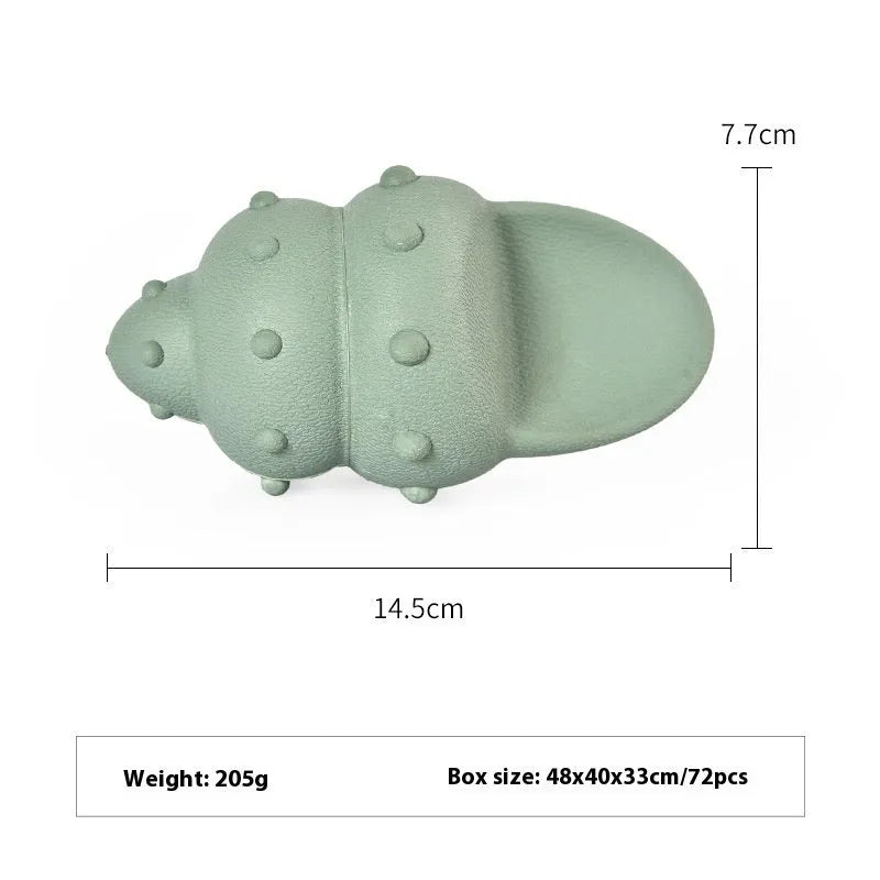 Deep sea shark shaped rubber dog chew toy in blue and green marine colours.