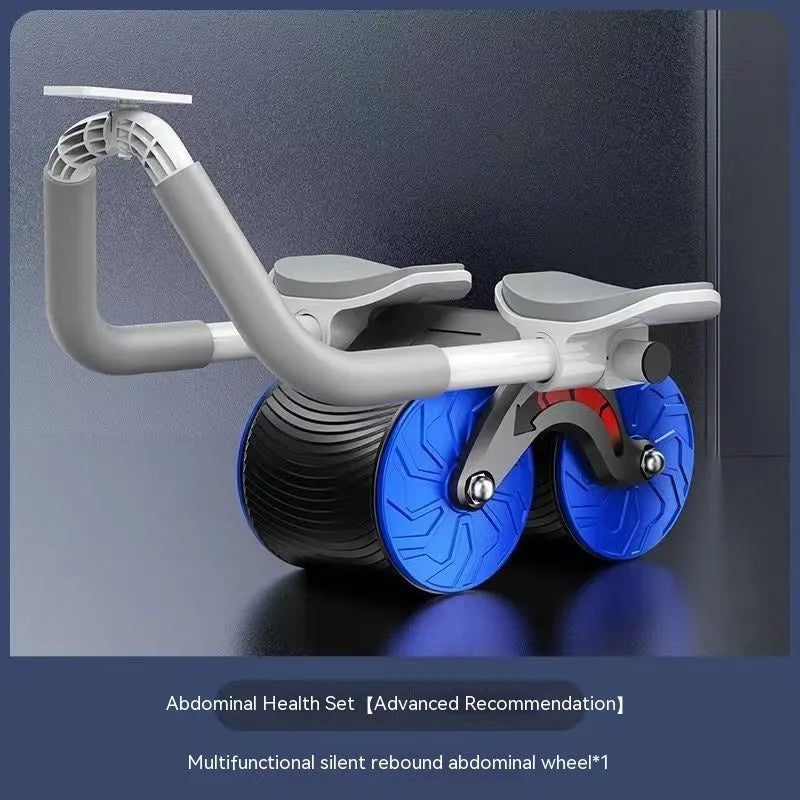 Automatic rebound abdominal wheel with 10cm wide ABS PVC construction beside lock edge NBR yoga mat