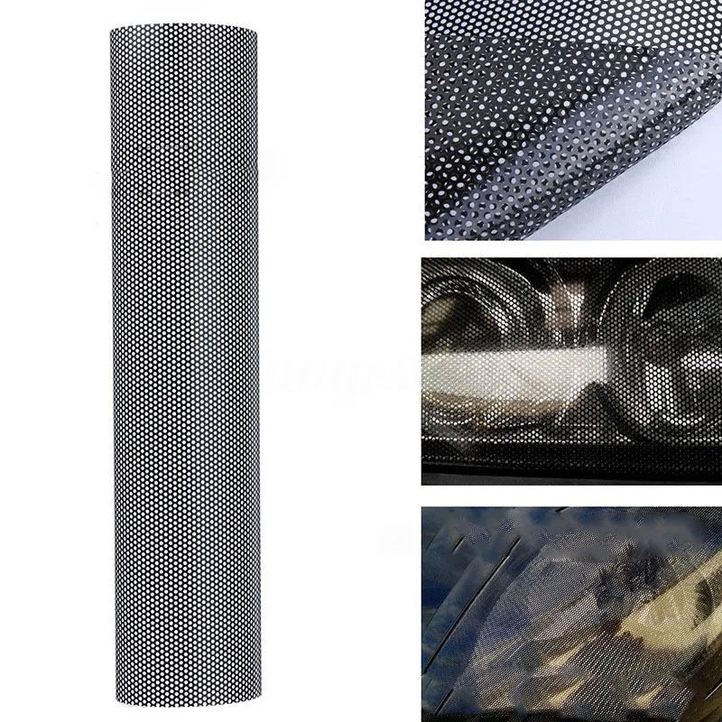Perforated automotive colour changing vinyl film measuring 30cm wide by 106cm long