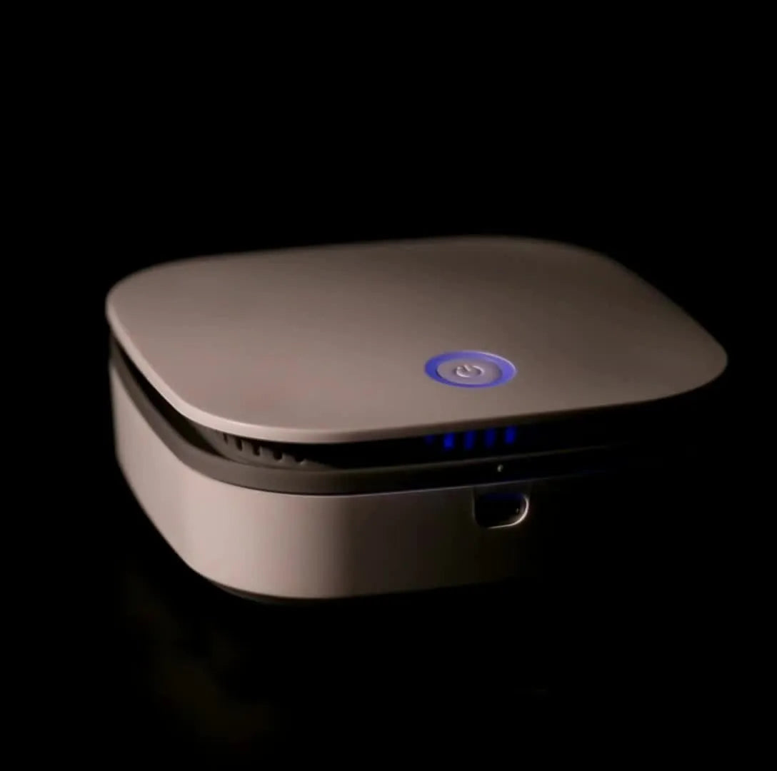 White car air purifier with USB power and negative ion technology for small spaces