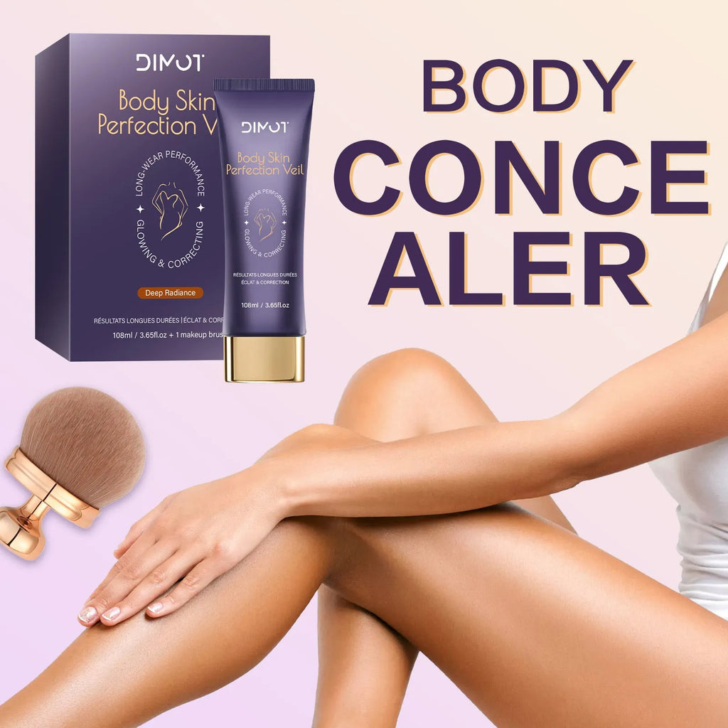 108ml body concealer makeup cream with brush for covering tattoos and birthmarks in four colours.