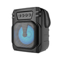 Portable Bluetooth speaker in 3107 colour with USB charging cable, dimensions 110x87x137mm