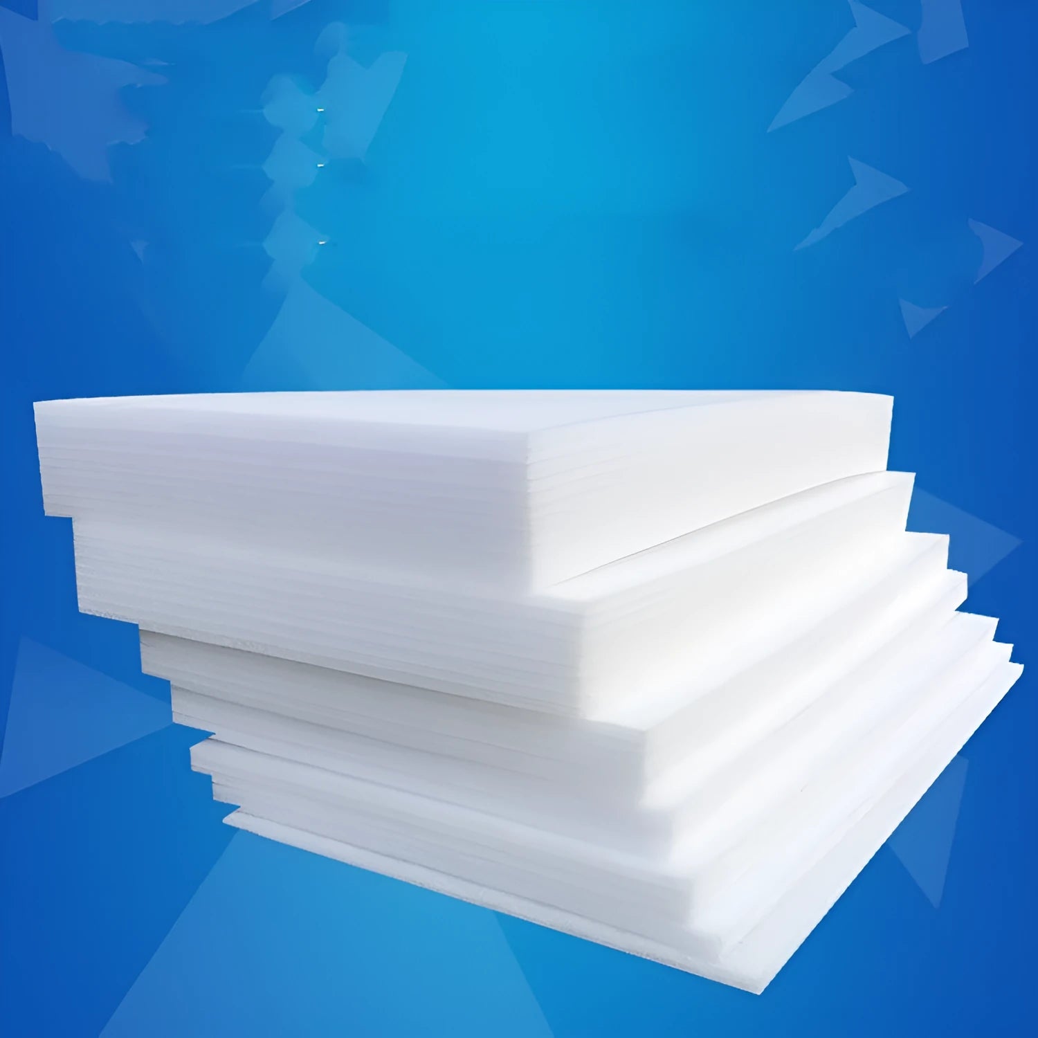 Large white rectangular high density EPE pearl cotton foam board sheet for packaging and crafts