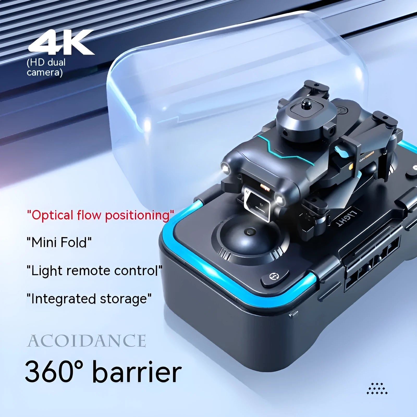 Black S96 four-axis drone with obstacle avoidance for aerial photography training