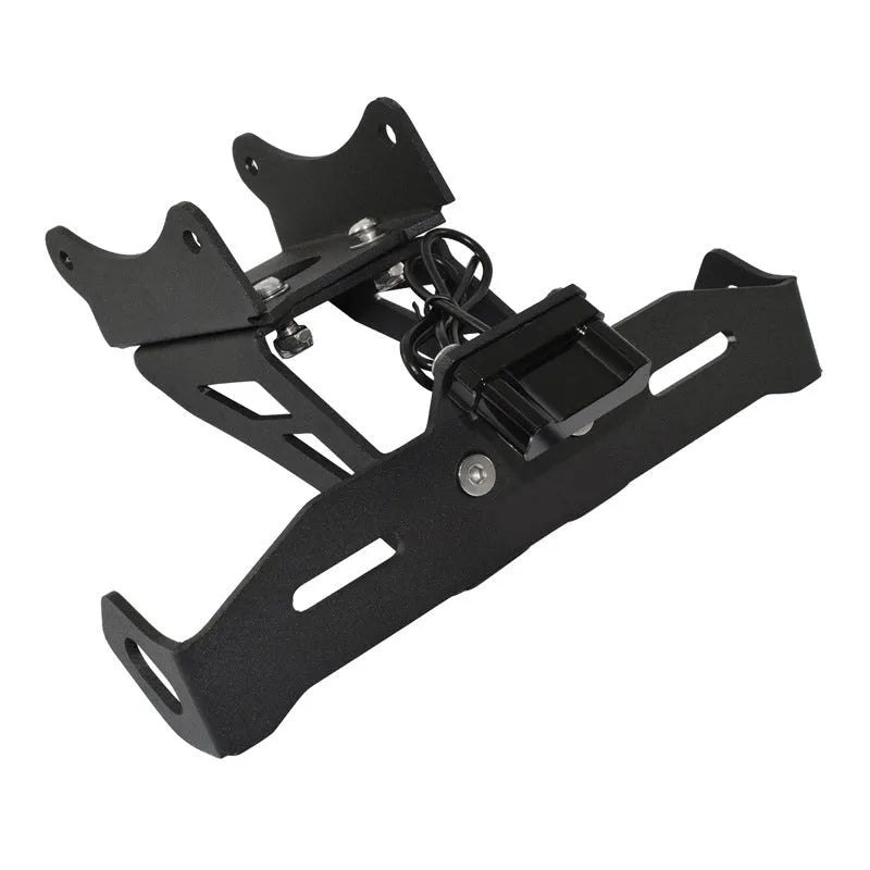 Black aluminium alloy licence plate bracket for Honda motorcycle short tail modifications
