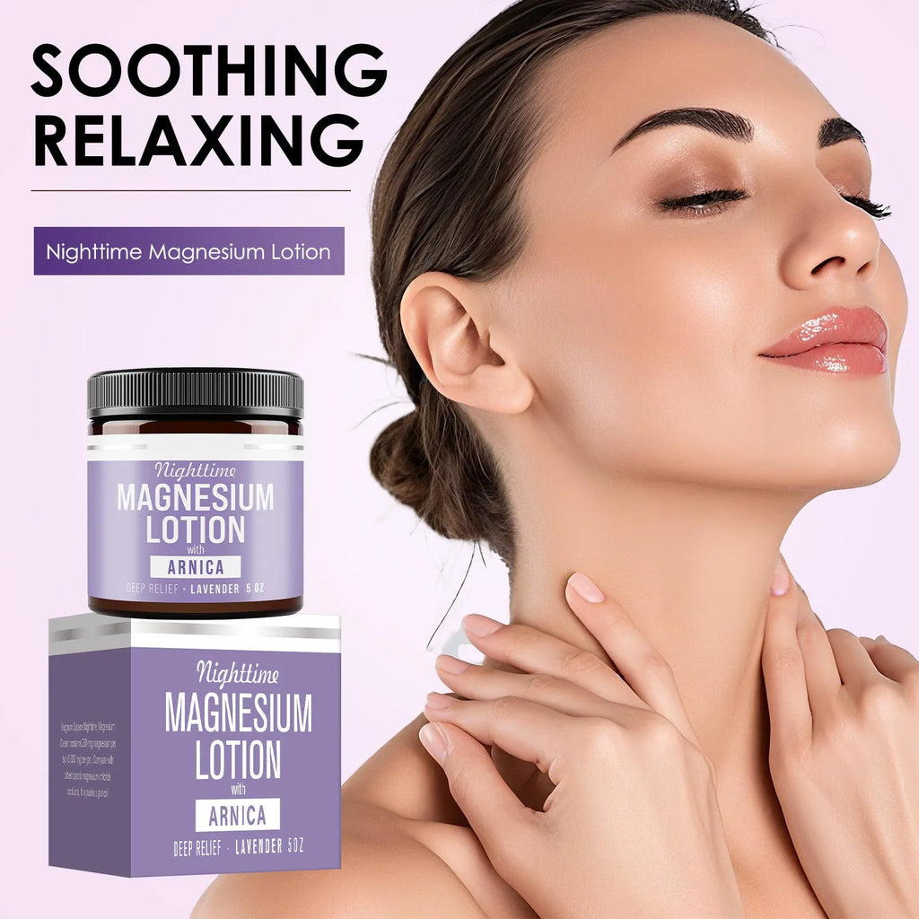 Magnesium body butter cream 150ml container with shea butter and arnica extract