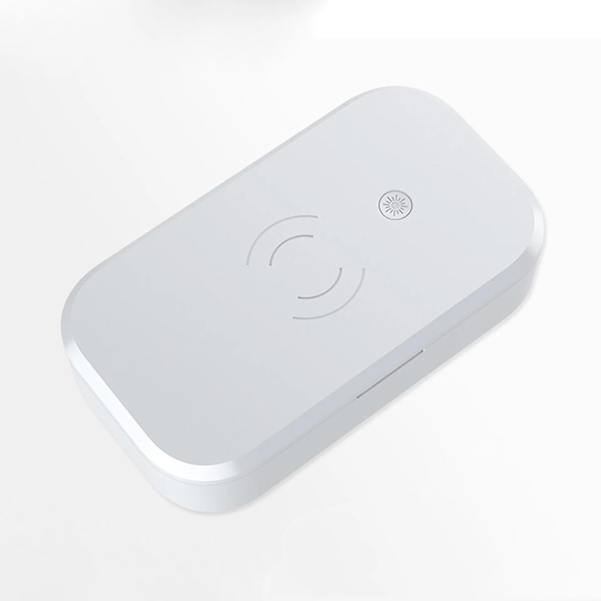 UV disinfection box for nail tools with wireless mobile phone charging in portable 380g design