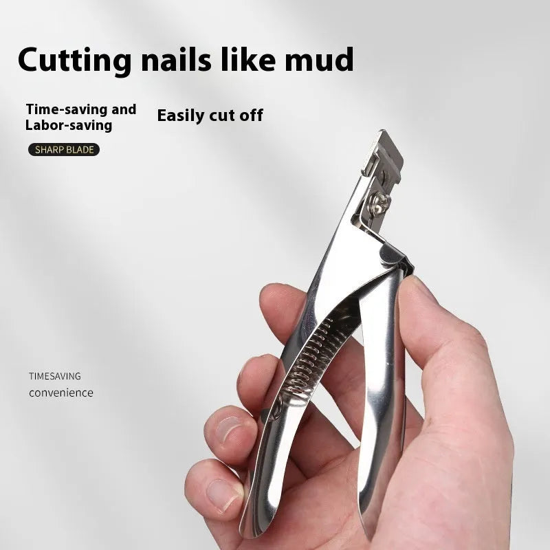 French U-shaped nail scissors with stainless steel construction and electrophoresis finish options