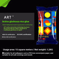 Formaldehyde-free glutinous rice wallpaper glue E in 3-roll pack with clean smell adhesive