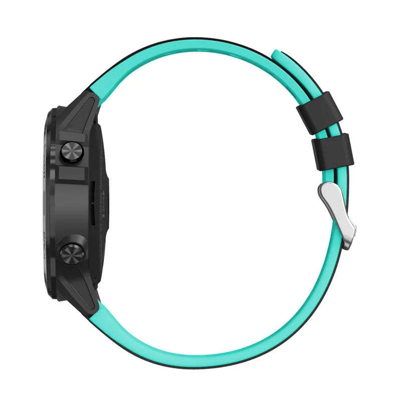 Outdoor sports smart watch with 1.3-inch screen on a silicone wristband, shown in blue.