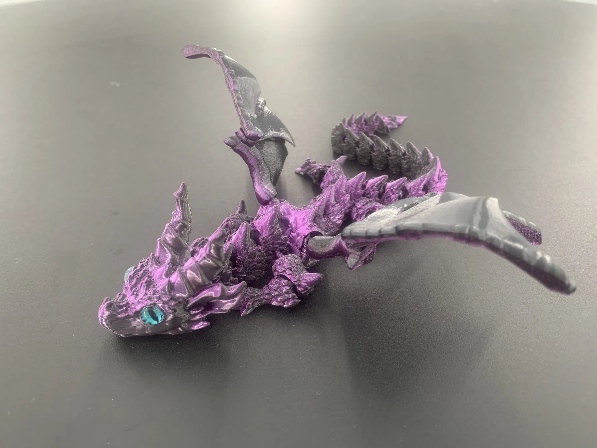 3D printed PLA dragon wings decoration toy in multiple colour options