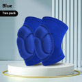 Black breathable knee pad with thickened sponge for sports protection