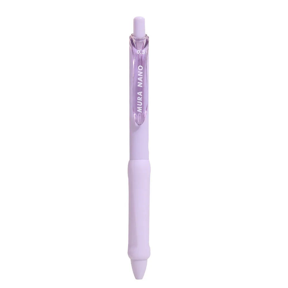 Macaron colour press gel pen with 0.5mm tip in smoked white, brown and powder options