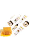 Seven-piece facial skincare set including cleanser, cream, lip balm, lotion, scrub, and beef tallow soap.