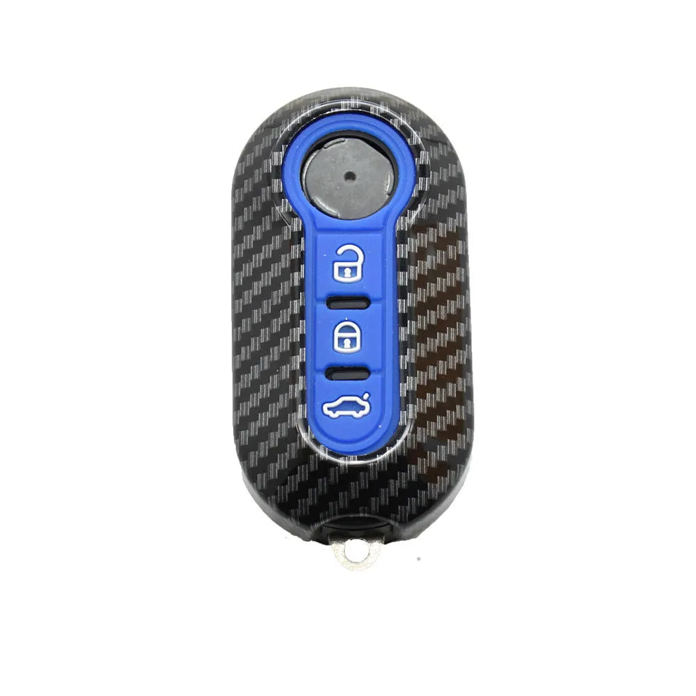 Fiat 500 Boyue Ottimo Viaggio ABS plastic remote key case in black red dark blue colours