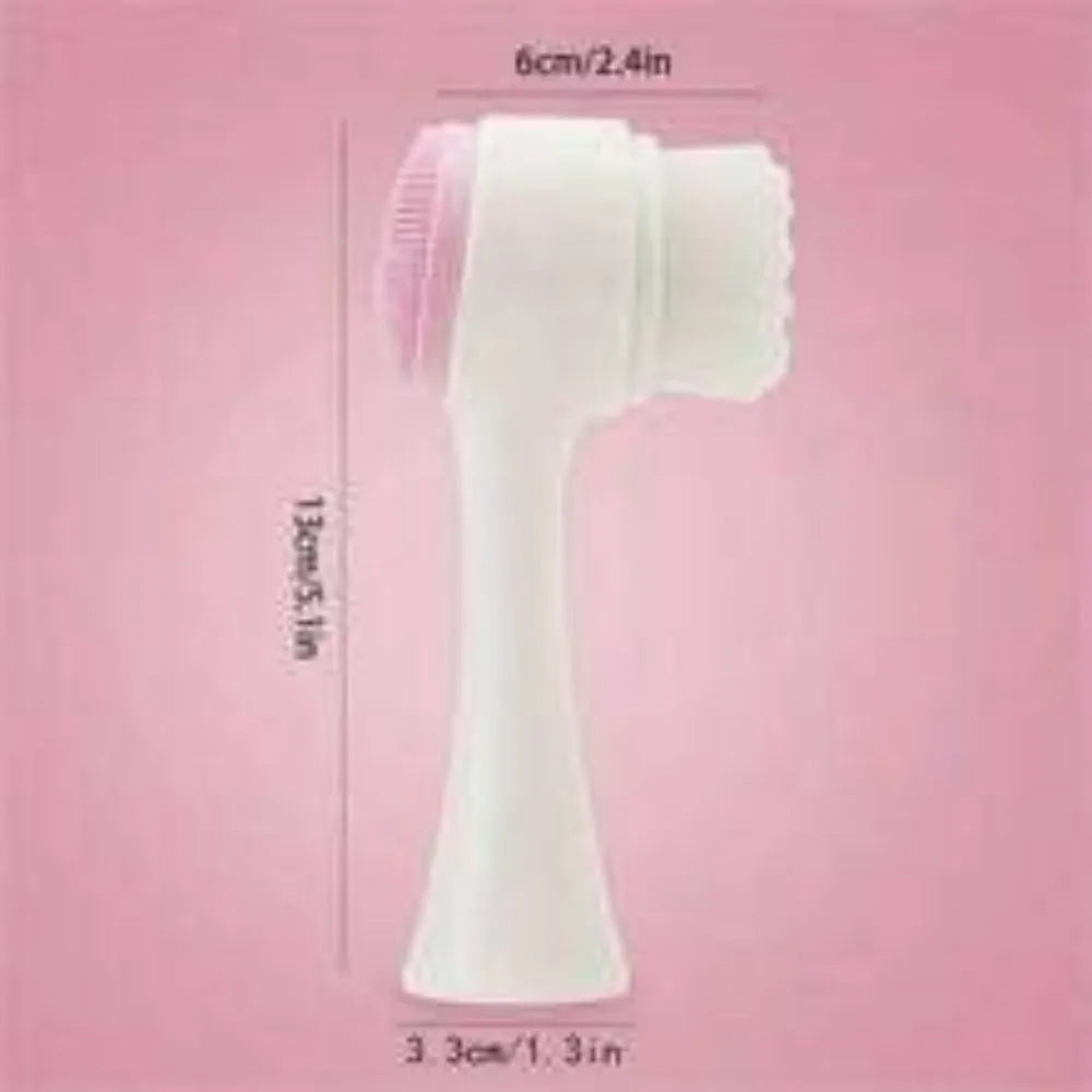 Blue nylon bristle pet paw brush with PP handle for dogs and cats.