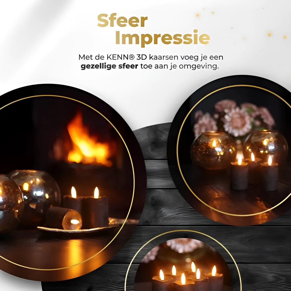Black S6 LED pillar candle measuring 5cm diameter by 7cm height with flameless decorative lighting