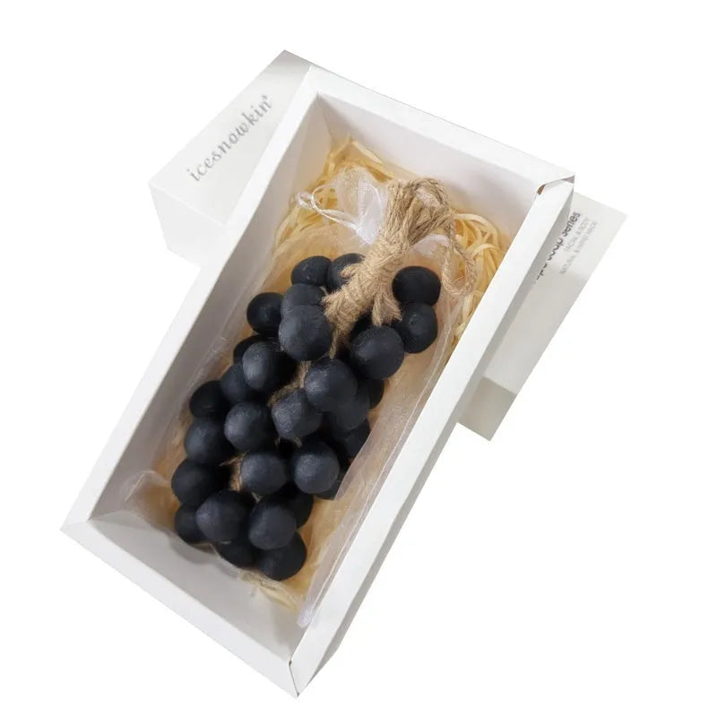 Handmade grape soap bar with 120g net content in black, green, purple and litchi scent varieties
