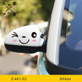 Reflective cartoon eye car body stickers pair for electric vehicle decoration