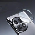 Large arc HD tempered glass lens protector for OnePlus 12, Find N3, OnePlus 11 with AR enhanced black ring
