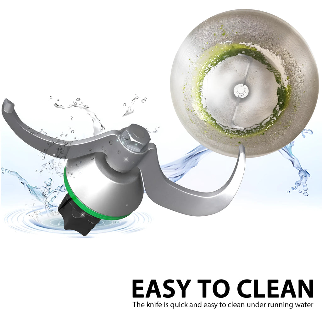 Thermomix TM6 and TM5 stainless steel dough knife replacement with ceramic construction