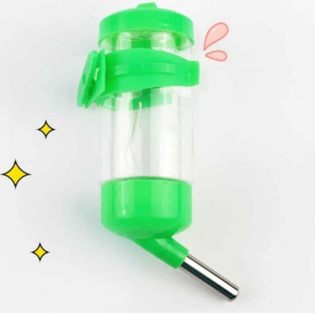Ball kettle plastic pet water feeder in multiple colours with leak-proof design and glass measurement tube