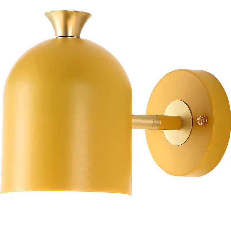 Aluminium bedside wall lamp with LED mirror front in 250mm size